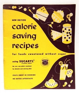 Vintage 1952 SUCARYL Sweetener Calorie Saving Recipes & Foods Booklet - Foto 1 di 6