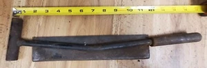 RARE EARLY ANTIQUE VINTAGE FLESHING KNIFE 16" W/ 10" BLADES - Picture 1 of 3