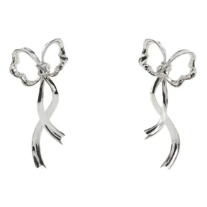 TIFFANY&Co. long ribbon Piercing Silver925 ribbon 13.1g Women - Picture 1 of 8
