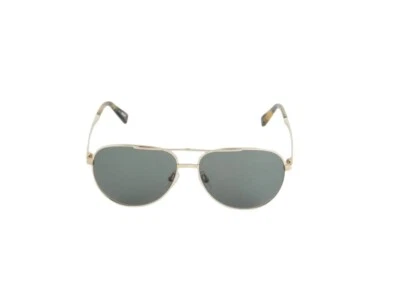 $495 NUEVO Gafas de sol Ermenegildo ZEGNA 60 MM Aviador Metal Dorado Lente Gris Foto 1 de 4