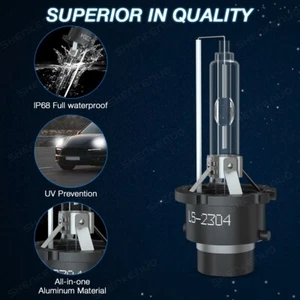 2x D4S XENON HID HEADLIGHT CAR HEADLIGHT 6000K REPLACEMENT BULBS WHITE 12V- 35W - Picture 1 of 3