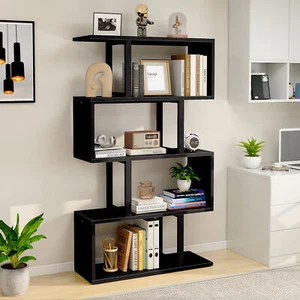 5-Tier Z-Shelf Bookshelves Bookcase Multifunctional Decorative Storage Shelving - Picture 1 of 13