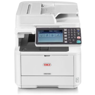 Oki MB492 Multifunction Mono Laser Printer A4 Network 45858402 REF W/WARRANTY - Image 1 of 3
