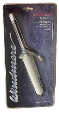 Vintage Windmere Curling Iron Skinni Mini 3/8" Barrel SM-1C-CP/344 NOS - Image 1 of 4