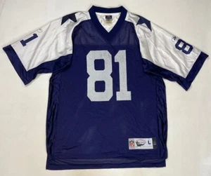 Reebok Dallas Cowboys Terrell Owens 81 Jersey Men Large Blue White Throwback - Picture 1 of 9