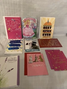 American Greetings Cards Mixed Lot - 9 Cards 3 Without Envelopes - Picture 1 of 10