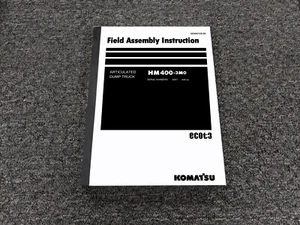 Komatsu ecot3 HM400-3M0 Dump Truck Owner Operator Maintenance Manual SN 5001-Up - Picture 1 of 1