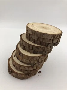 Unfinished Natural Wood Slices 12 Pcs 3.5" Craft Wood kit Circles William Craft - Picture 1 of 4