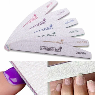 Nail Sanding Nail File Sandpaper Nail Grinding Polishing Nail Buffer Manicure  . - Image 1 of 4