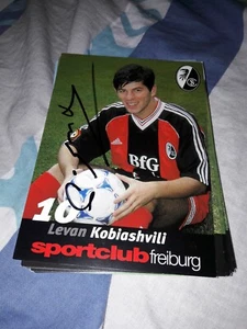 Postal firmada Levan Kobiashvili SC Friburgo NUEVO - Imagen 1 de 1