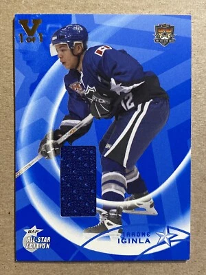 JAROME IGINLA 2002-03 ITG BE A PLAYER ALL-STAR EDITION VAULT 1 Of 1 GAME JERSEY - Image 1 of 3