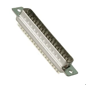 Conector D-Sub 37 pines, macho, recto, con soldador, dorado, 1 ud. - Imagen 1 de 2