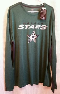 DALLAS STARS NHL NWT Men's Green Long Sleeve Shirt Size Small - Picture 1 of 4