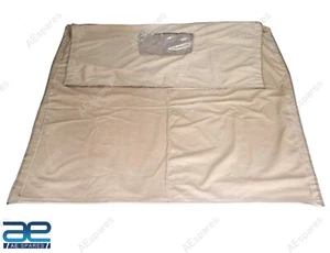 Stitched Canvas Soft Top For Jeeps Willys CJ2A CJ3A 1947-1953 Gec - Picture 1 of 8
