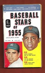 WILLIE MAYS, YOGI BERRA LION LIBRARY BASEBALL STARS OF 1955 POCKET EDITION BOOK - Picture 1 of 5