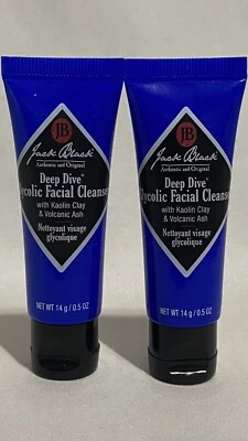 Lot Of 2 Jack Black Deep Dive Facial Cleanser Size 0.5oz / 14g Each (Total 28g ) - Image 1 of 3