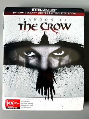 NEW The Crow 1994 4K Bluray Steelbook UHD HDR Action Limited Edition Brandon Lee - Image 1 of 2