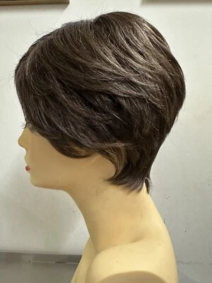 Peluca Raquel Welch aplastante casual elite-ss8/12IceMocha-Toda a mano-LaceFtMono Foto 1 de 4