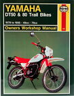 Haynes Manual 0800 For Yamaha Dt50 And Dt80 78   95 Workshop Service Repair Etc