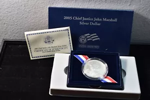 US 2005 P JOHN MARSHALL SILVER $1 UNC-MINT PACKAGING - Picture 1 of 10