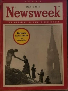 1946 Newsweek May 13 Riots Alcatraz Peron Eva Germany Nuremburg Trials Pulitzer - Picture 1 of 1
