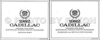 Schema Elettrico A Pieghe Del Set Di Cablaggio V6 Cadillac Seville 1982 COLOR - Immagine 1 di 2
