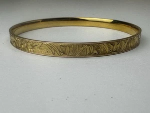 Large VINTAGE 9ct METAL CORE BANGLE/BRACELET Available Worldwide - Picture 1 of 10
