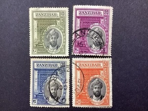 Zanzibar 1936 Silver Jubilee Set of Four fine used. SG323-6. P77 - Picture 1 of 2