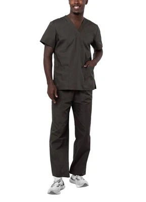 Conjunto de camisa e calça uniforme médico enfermeiro médico roupa de trabalho masculina Adar - Imagem 1 de 4