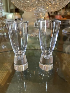2 vasos de licor cordial STEUBEN 8055 Donald Pollard 4" firmados - Imagen 1 de 5