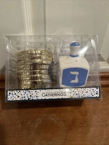 HANNUKAH Salz und Pfefferstreuer / Dreidel und Gel / Keramik / Neu in OVP - Bild 1 von 6