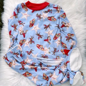 Vintage Tom & Jerry - Sheriff Cowboy pajama shirt & footed pants, 24 mos - Picture 1 of 8