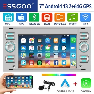 64GB Android 14 Carplay Autoradio GPS Navi Für Ford Focus C S Max Transit Fiesta - Bild 1 von 15