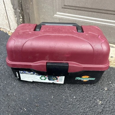 Flambeau Exterior Clásico Serie 2 Bandejas Divisores PESCA Aparejos Caja W1627 Granate Foto 1 de 4