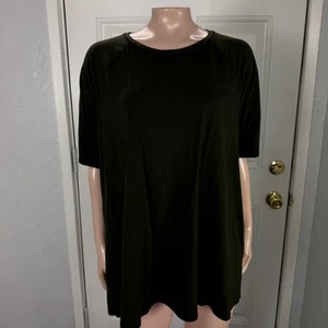 Camisa para mujer Eileen Fisher XL carrera cuello redondo Tencel manga corta elástica SS29 - Imagen 1 de 7