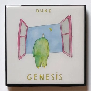 Azulejos de cerámica personalizados GENESIS Duke montaña rusa vajilla de bar música regalo espalda con corcho - Imagen 1 de 6