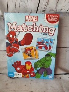 Rare Marvel Matching Game Superheroes Memory Tiles Complete 36 Pairs Preschool - Picture 1 of 4