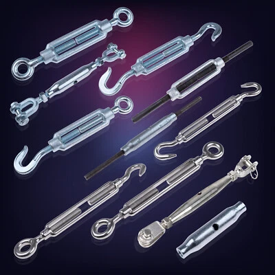 TIM'S WAREN SPANNSCHLOSS Seilspanner Gabel Spannschlösser Spannschraube Haken Öse Schäkel