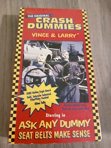 The Original Crash Test Dummies Vince & Larry Ask any Dummy VHS Seatbelts Sealed - Imagen 1 de 6