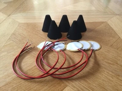 E-Drum Trigger-Kegel / Cone + Piezo-Sensor, 35 mm, Sparset - Bild 1 von 2