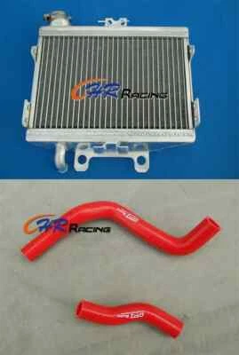 Radiador de aluminio + manguera rojo para Honda CR250R CR 250 R 1997 1998 1999 Foto 1 de 4