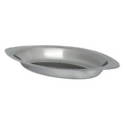 American METALCRAFT, Inc. 12 oz Oval Stainless Au Gratin Dish, Silver 