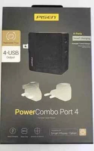 Pisen Smart Charging Plug 4-USB Port AC Power Output (multi voltage) - Picture 1 of 1