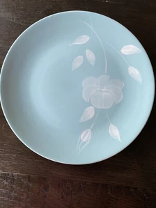 Vintage Canonsburg Pottery Sky Line Blue Plate 9.5 Inches - Picture 1 of 4