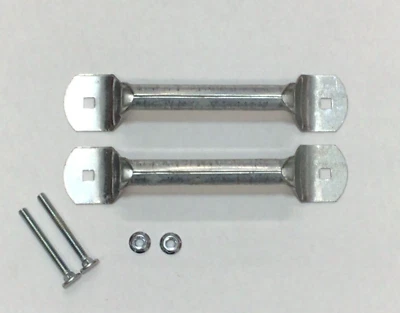 Manija de elevación de 6 1/2" con herrajes empuñadura enrollada puerta de garaje camión OHD cobertizo granero par Foto 1 de 4