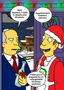 Steamed Hams at Christmas - The Simpsons inspired Christmas Card - Picture 1 of 2