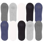 5 Pairs Men's Low Cut Invisible Non-Slip Socks For Exercise And Work