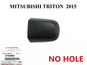 BLACK KEYLESS DOOR HANDLE CAP FITS MITSUBISHI L200 TRITON PAJERO 2015-2023 MQ MR - Picture 1 of 10
