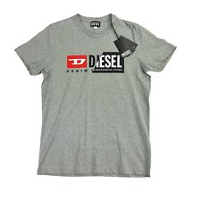 Diesel Men’s T-Diego Cuty Short Sleeve T Shirt (Grey) Size Large