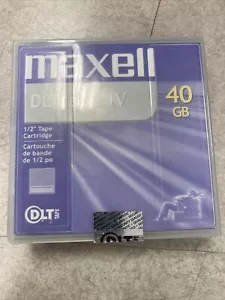 Maxell DLTtape IV 40 GB DLT Tapes 183270 1/2" Tape Cartridge  - Bild 1 von 9